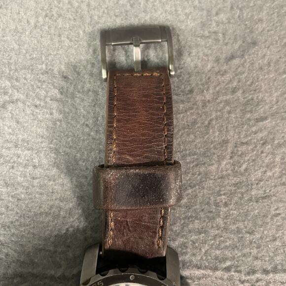 Fossil Nate Chronograph Brown Leather Men's Watch JR1424 ( NEED NEW BATTERY ) - Picture 4 of 11